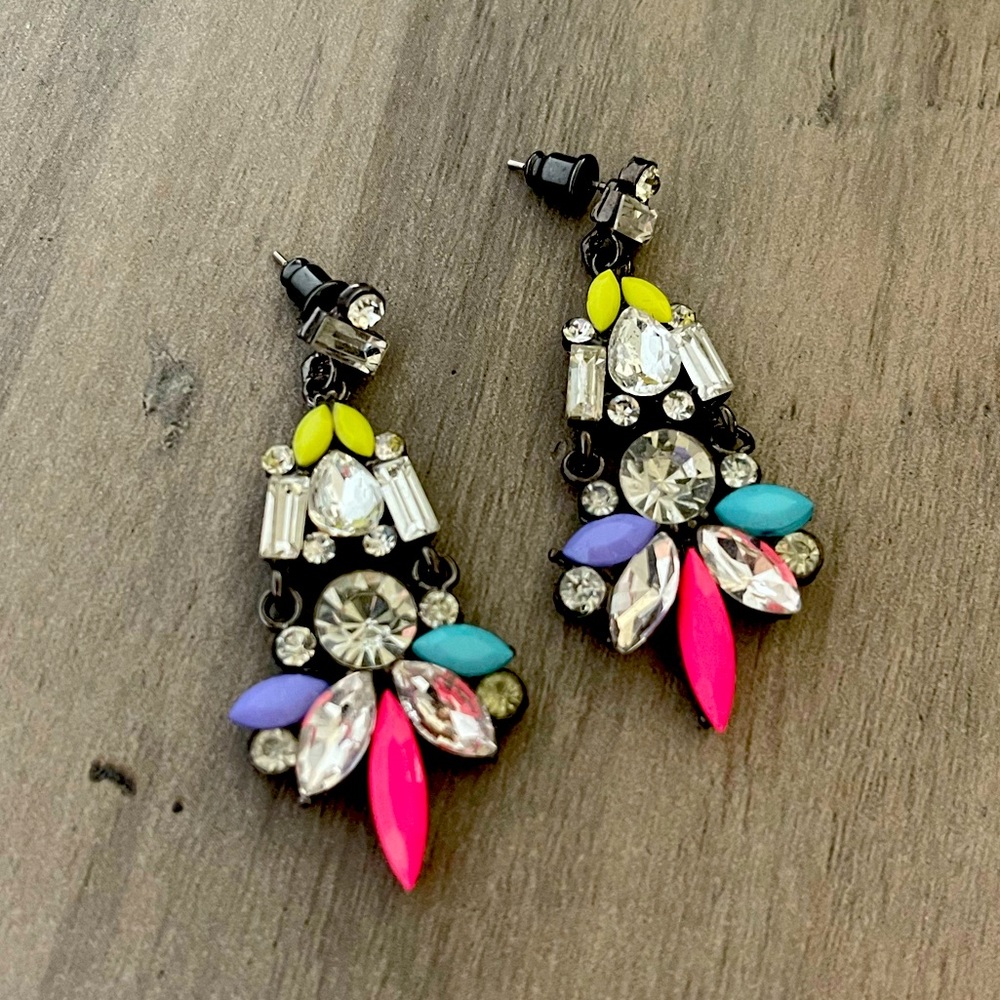 Multi colored earrings